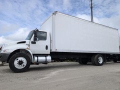 BUY INTERNATIONAL MV607 2021 26FT BOX TRUCK WITH LIFTGATE, afetrucks